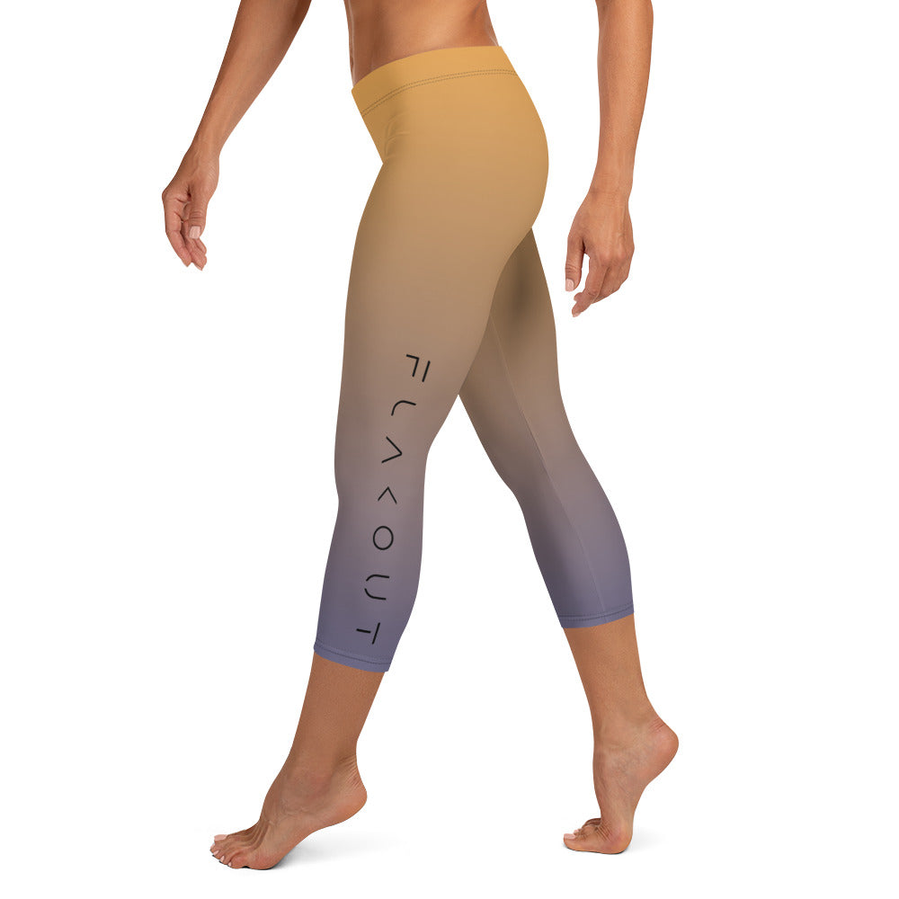 Dusk Blaze Women's Capri Leggings - FLAKOUT