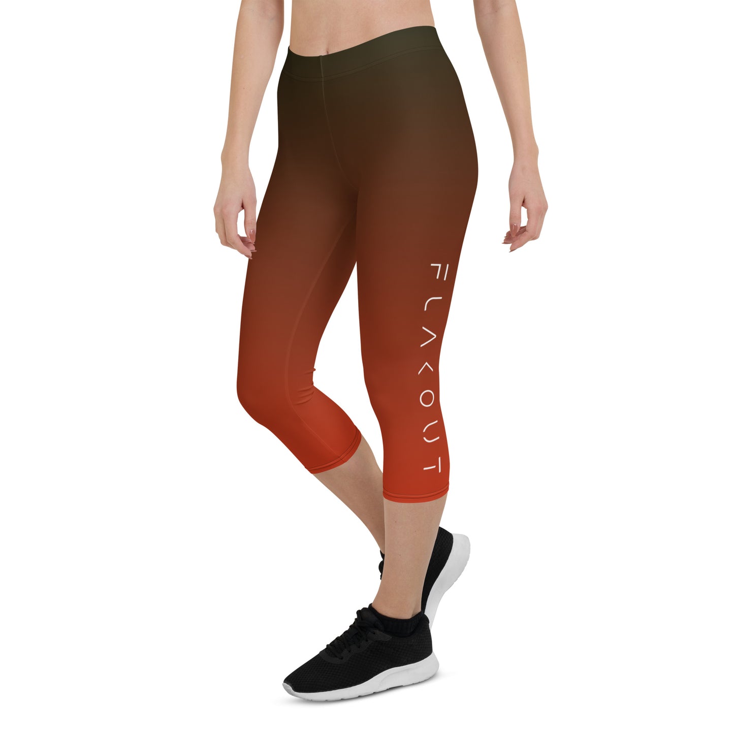 Sangria Noir Women's Capri Leggings - FLAKOUT