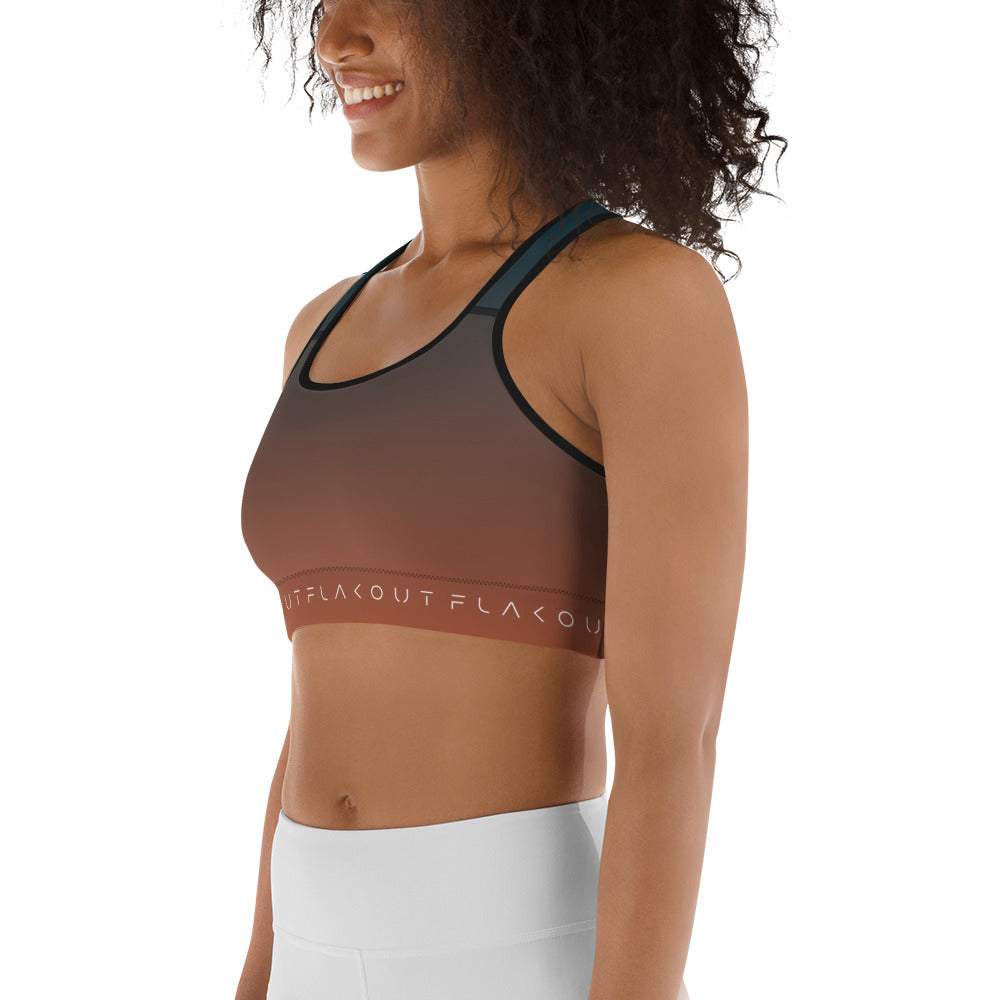 Peachy Indigo Women's Sports Performance Bra - FLAKOUT