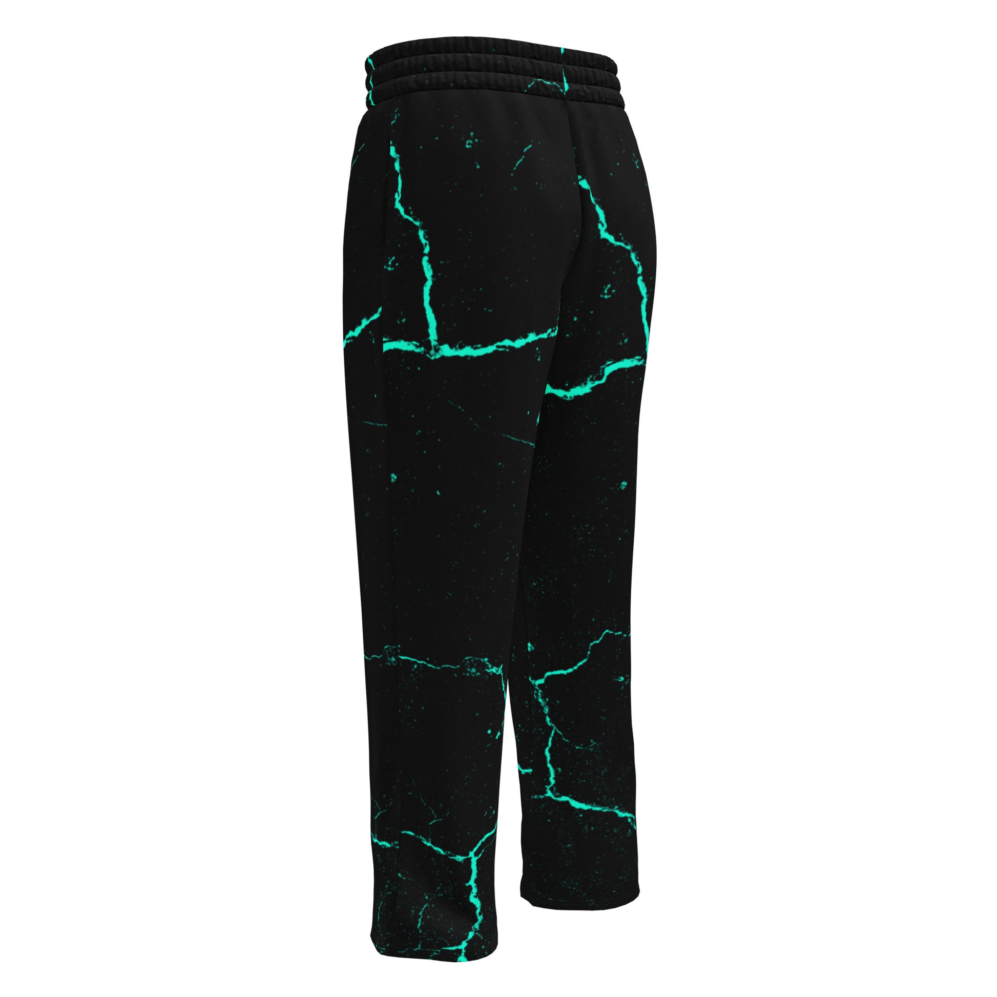 Galactic Glow Unisex Wide-leg Recycled Joggers - FLAKOUT