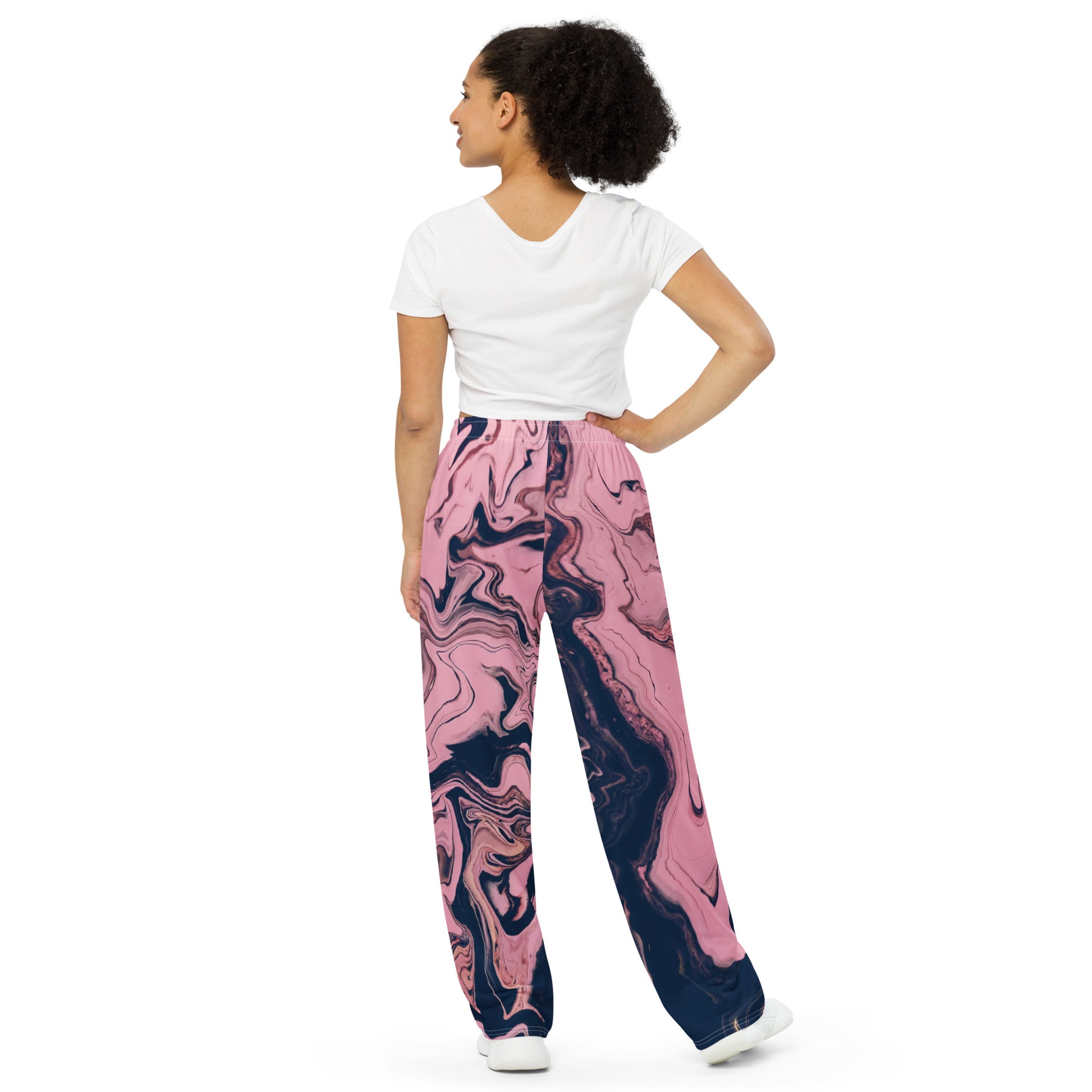 Azure Twilight Women's Wide-leg Pants - FLAKOUT