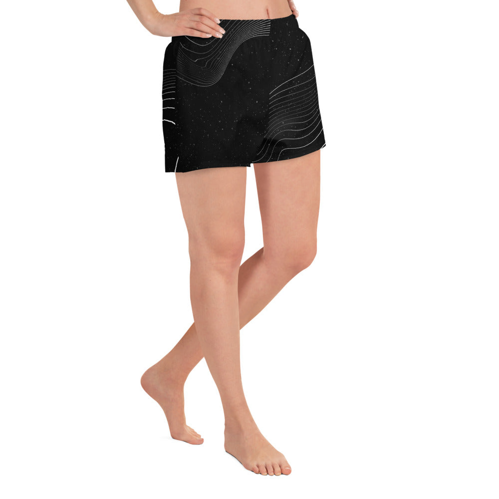 Noir Stripes Athletic Shorts - FLAKOUT