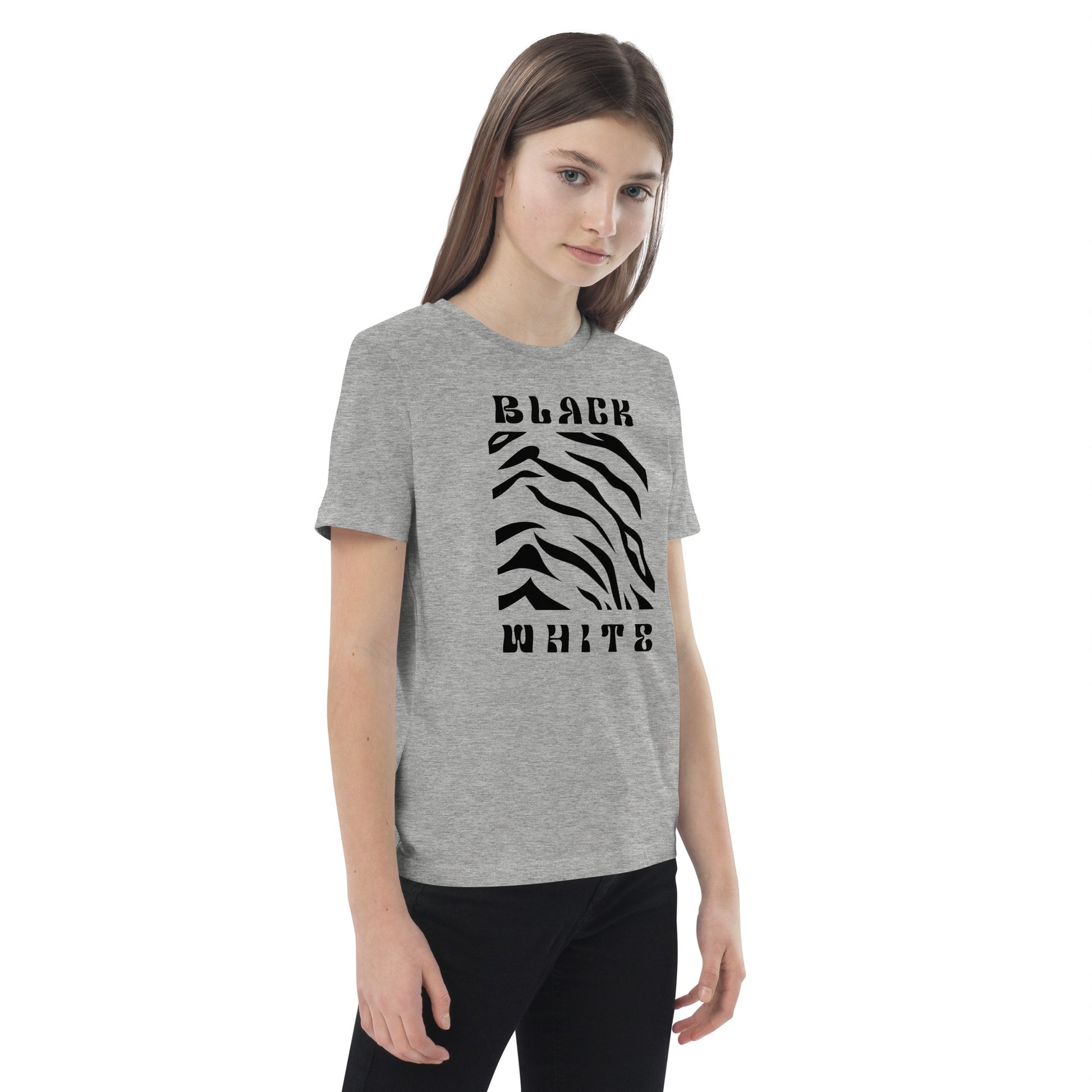 Opulent Onyx Tiger Kid's T-shirt - FLAKOUT