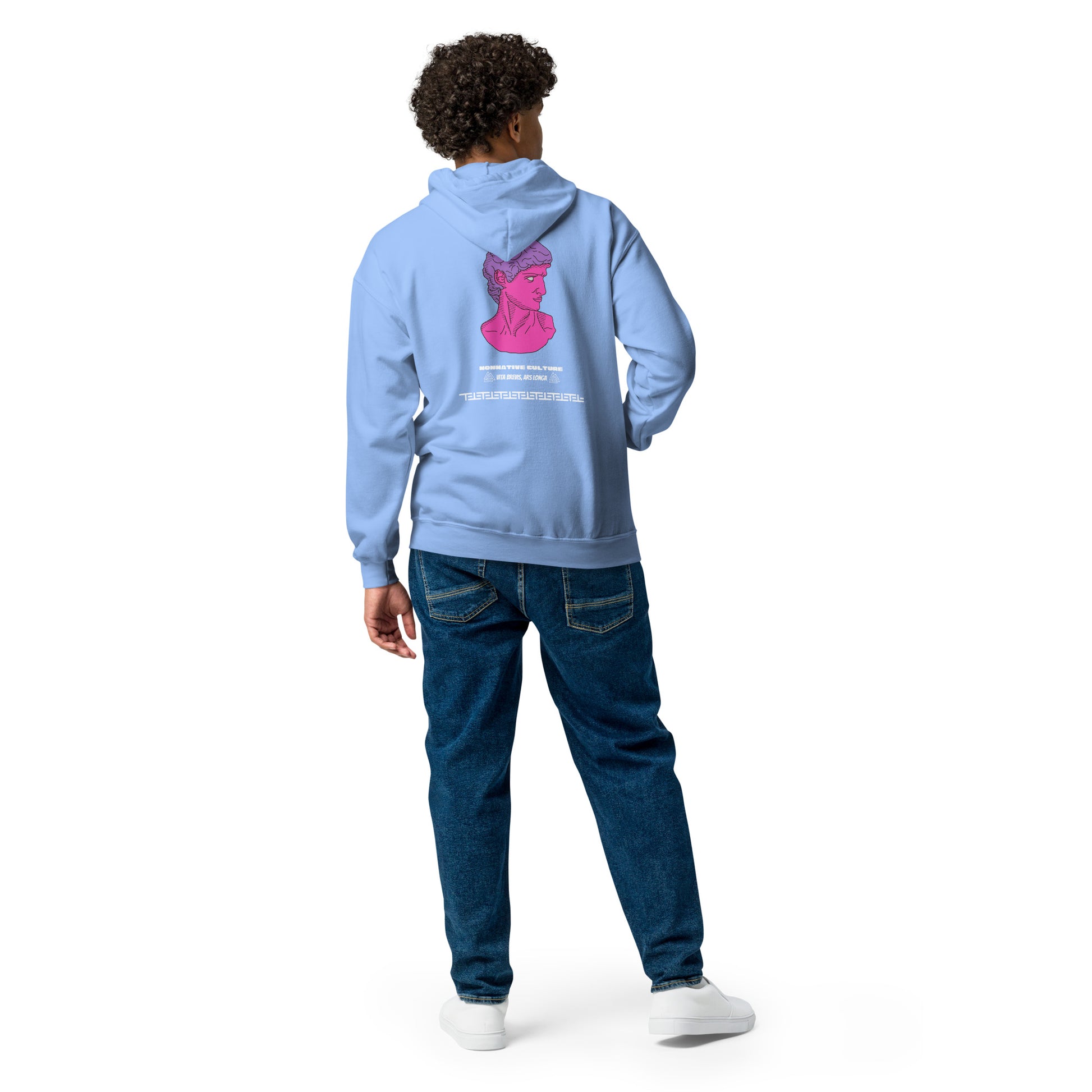 Nonnotine Dreamscape Trippin Heavy Harmony Fusion Zip Hoodie - Carolina Blue - FLAKOUT