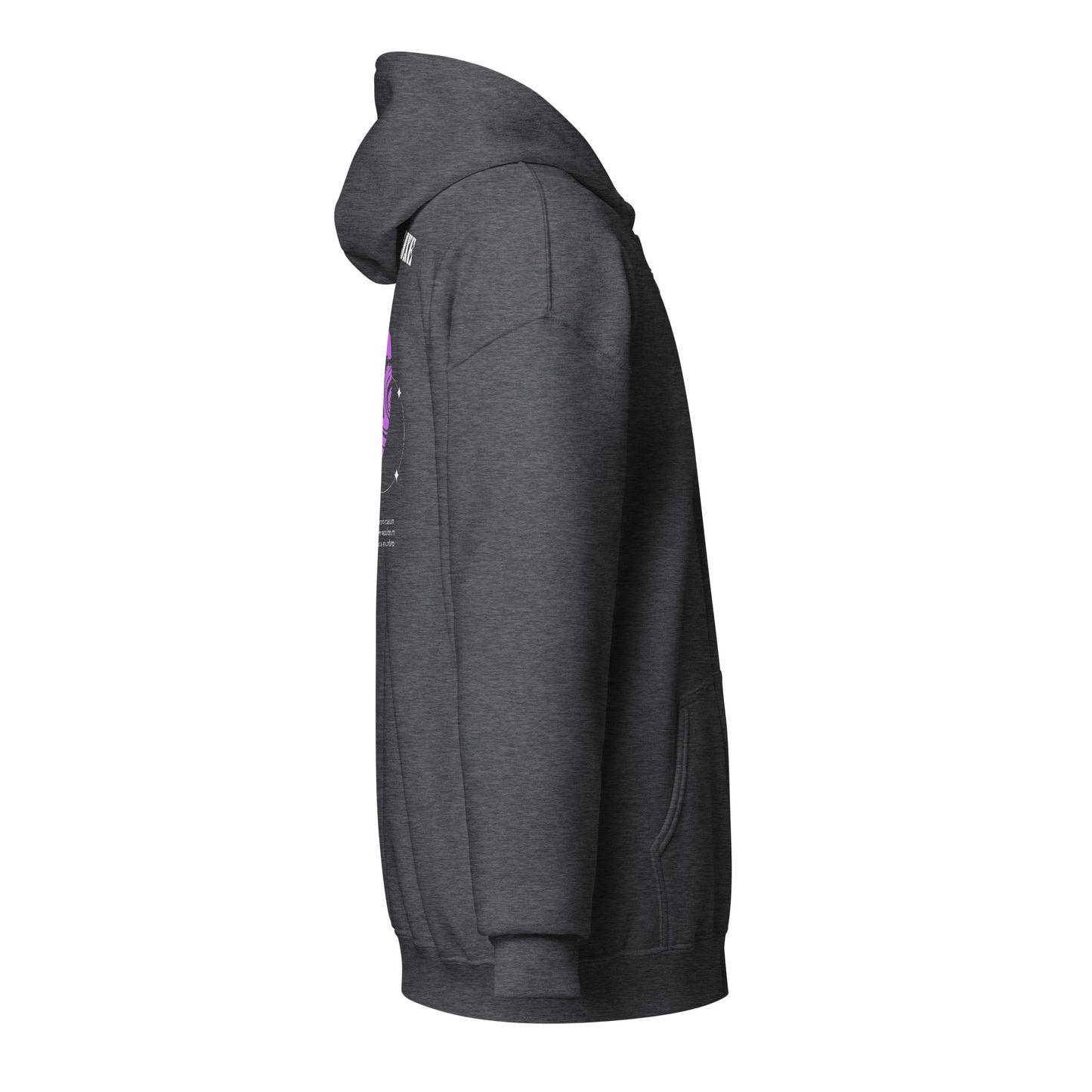 Nebuluxe Brilliance Heavy Harmony Fusion Zip Hoodie - Dark Heather - FLAKOUT