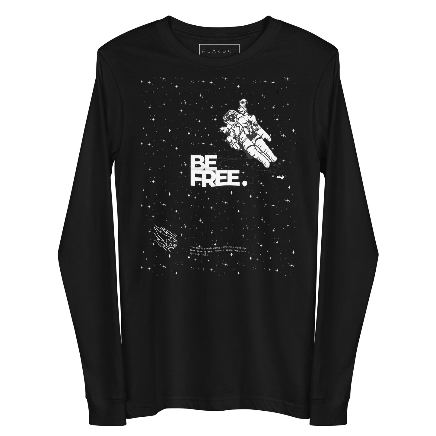 Be Free On Outer Orbit Long Sleeve Tee - FLAKOUT