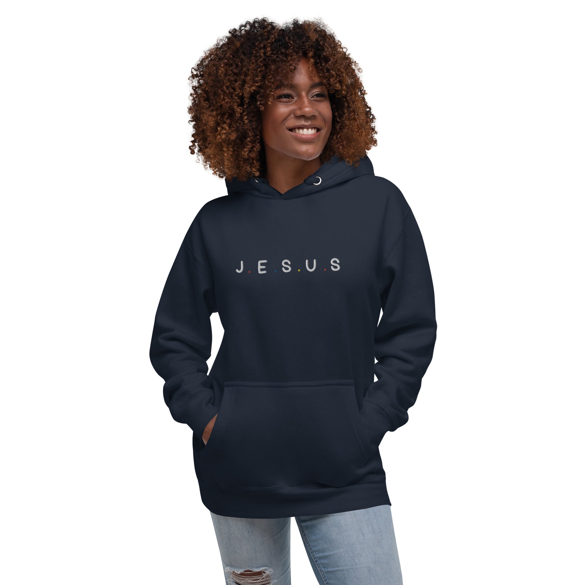 J.E.S.U.S Embroidered Unisex Hoodie - FLAKOUT