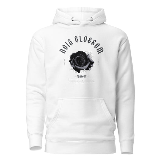 Noir Blossom Unisex Hoodie - FLAKOUT