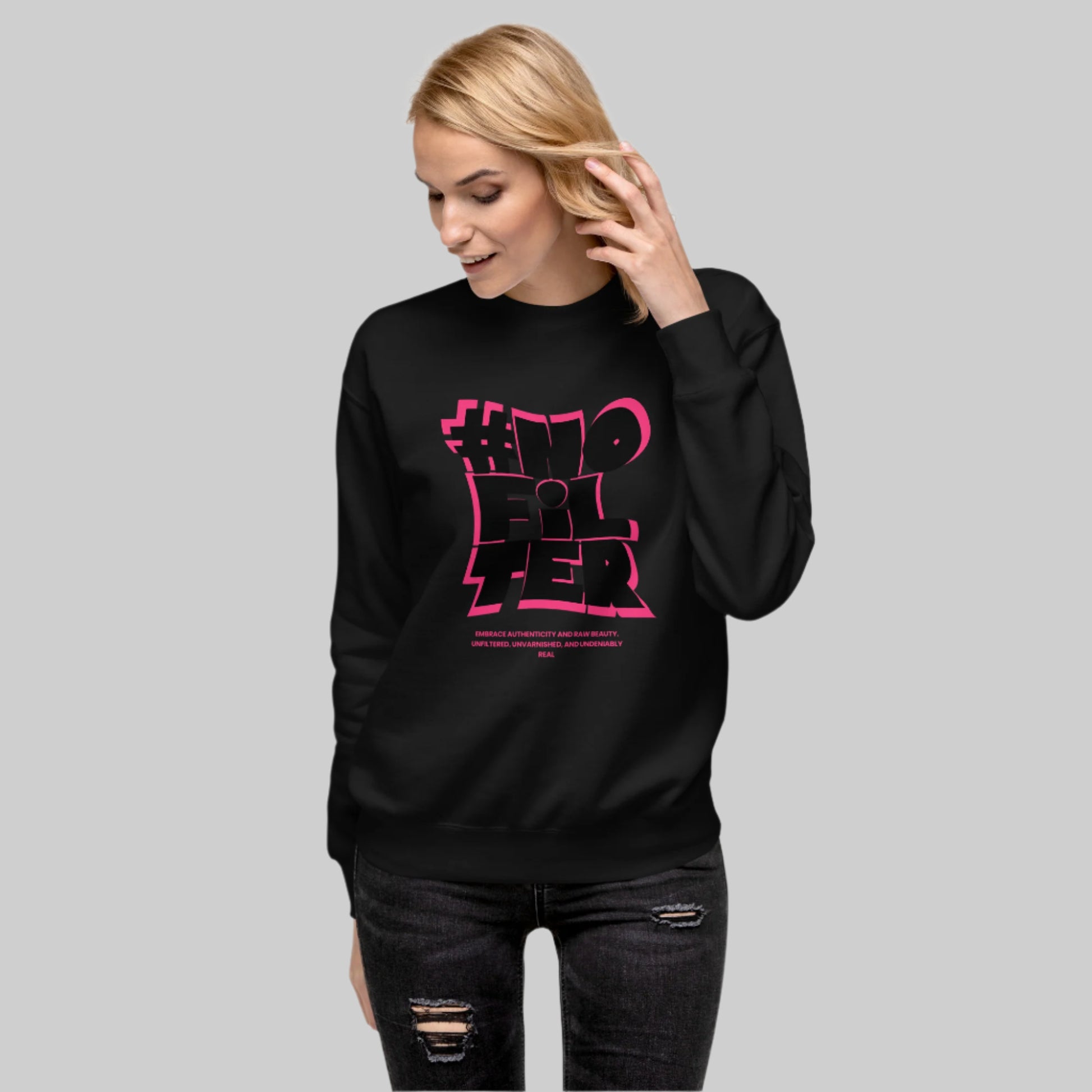 #NOFILTER Unisex Fleece Sweatshirt - FLAKOUT