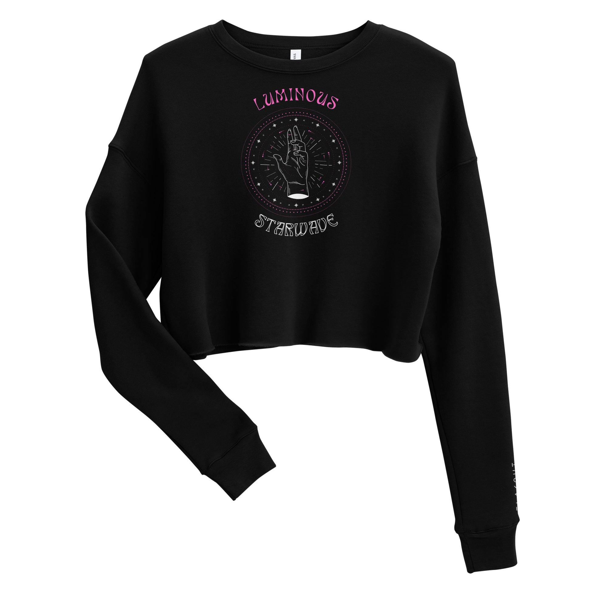 Luminous Starwave Women's Crop Sweatshirt - FLAKOUT