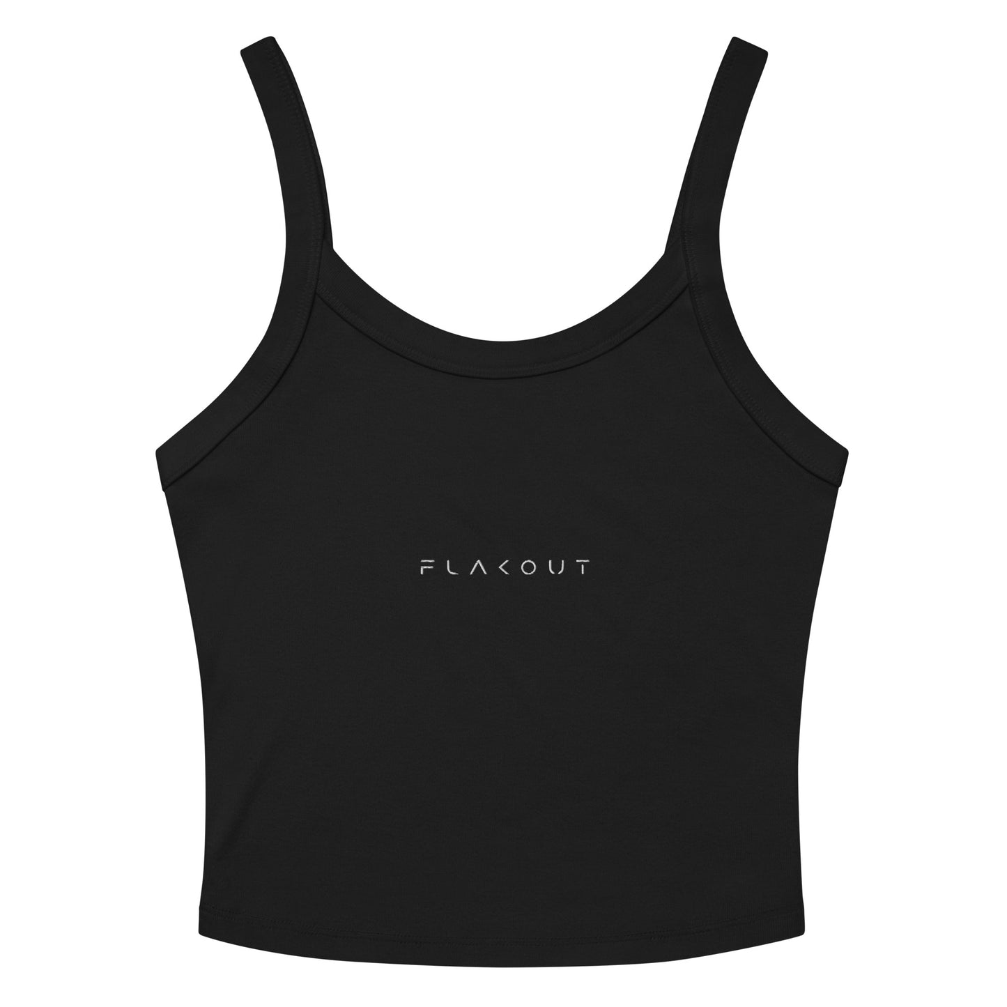 FLAKOUT Logo Embroidered Women’s Micro-rib Tank Top