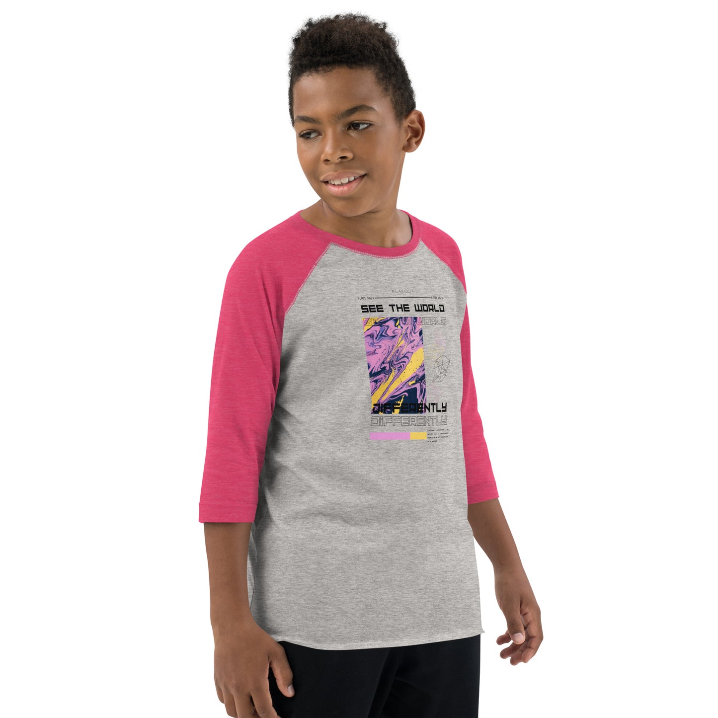 Divergent Horizon See The World Differently Kid's Long Sleeve Shirt - FLAKOUT