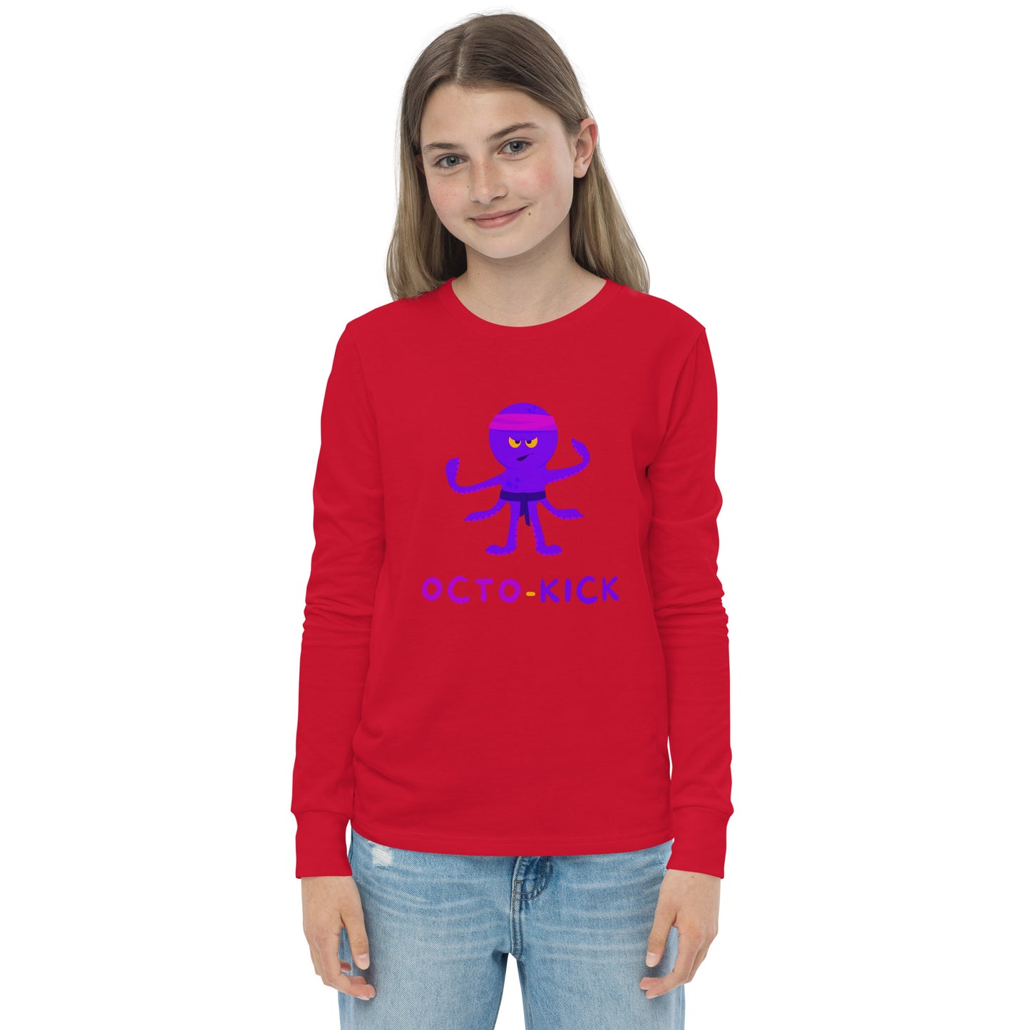 Octo-Kick Unisex Kid's Long Sleeve Tee - FLAKOUT