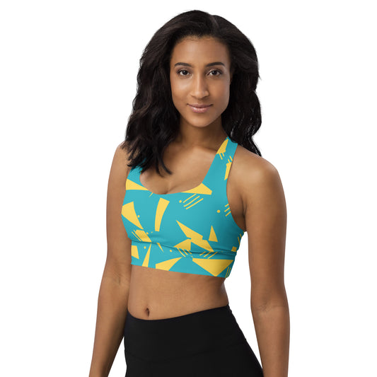 Women's Longline Sports Bra Triangles - FLAKOUT