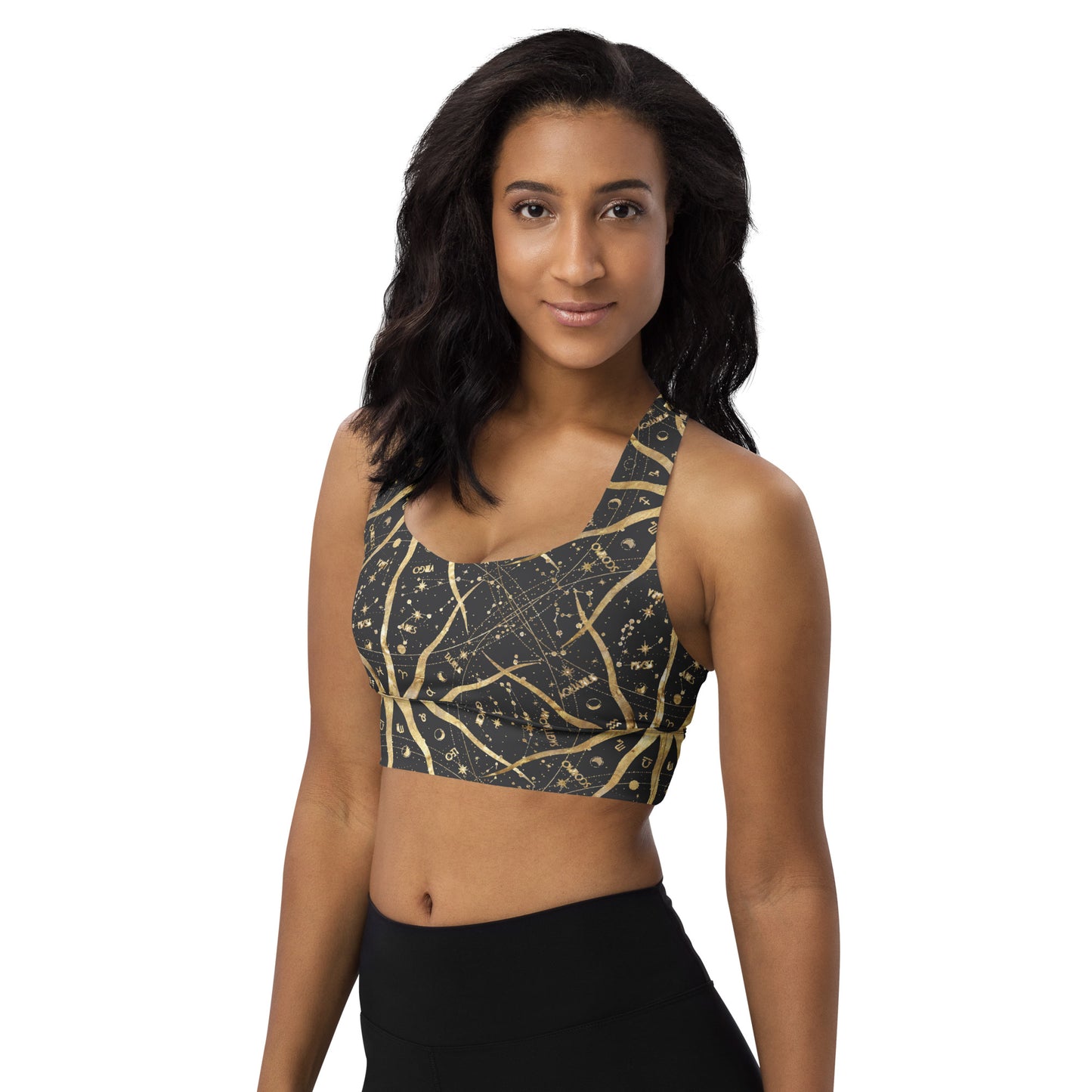 Women's Longline Sports Bra Ancient Sun - FLAKOUT