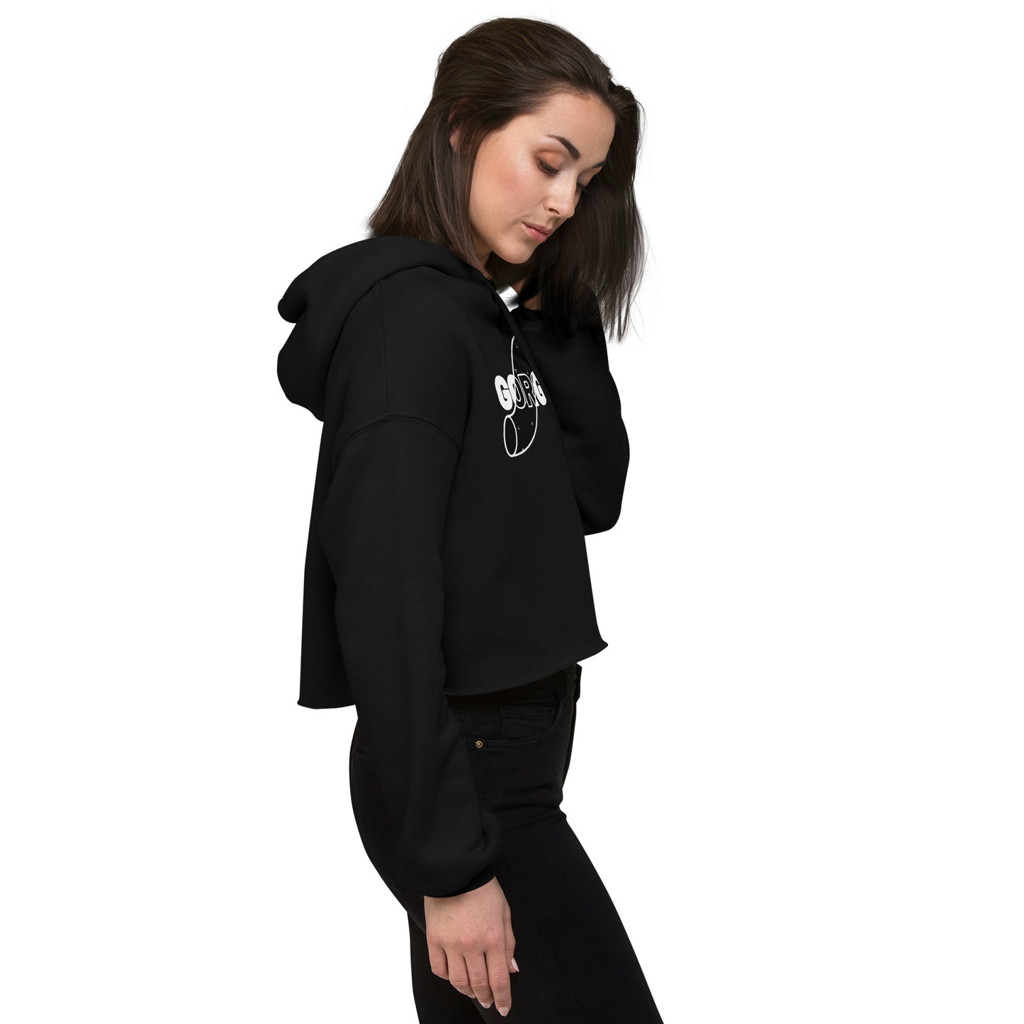 Gorgeous Opulent Allure Women's Crop Hoodie - FLAKOUT